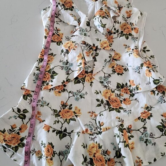 Tangerine Floral Dress. Price is Firm or best Offer. - Picture 5 of 6